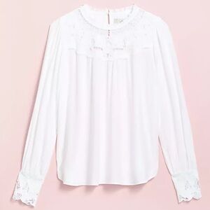 NWT Loft Lace Yoke Blouse